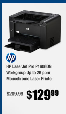 HP LaserJet Pro P1606DN Workgroup Up to 26 ppm Monochrome Laser Printer 