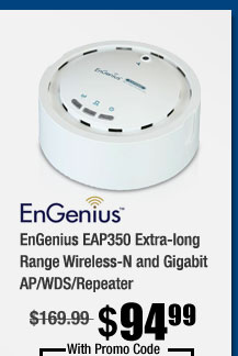 EnGenius EAP350 Extra-long Range Wireless-N and Gigabit AP/WDS/Repeater 