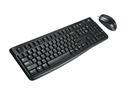 Logitech MK120 Black USB Wired Slim Desktop Set