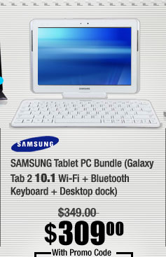 SAMSUNG Tablet PC Bundle (Galaxy Tab 2 10.1 Wi-Fi + Bluetooth Keyboard + Desktop dock) 