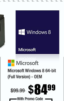 Microsoft Windows 8 64-bit (Full Version) - OEM