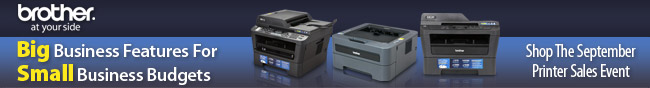 Brother - Big Business Features For Small Business Budgets. Shop The September Printer Sales Event.