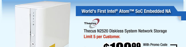 Thecus N2520 Diskless System Network Storage