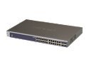 NETGEAR GSM7224-200NAS 10/100/1000Mbps ProSafe 24-Port Entry Level Gigabit L2 Managed Switch with Jumbo Frame Support 24 x RJ-45, 4 x SFP, 1 x RS-232 8K MAC Address Table 122 KB embedded memory per port Buffer Memory