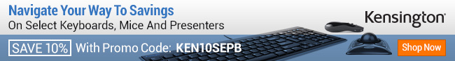 Navigate Your Way To Savings On Select Keyboards, Mice And Presenters. SAVE 10% With Promo Code: KEN10SEPB. Shop Now.