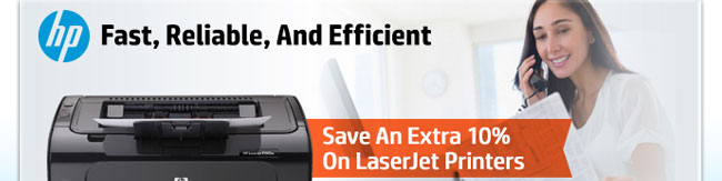 HP - Fast, Reliable, And Efficient. Save An Extra 10% On LaserJet Printers.