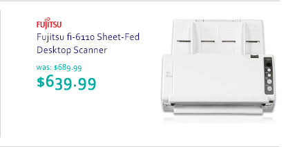 Fujitsu fi-6110 Sheet-Fed Desktop Scanner - was: $689.99 now: $639.99