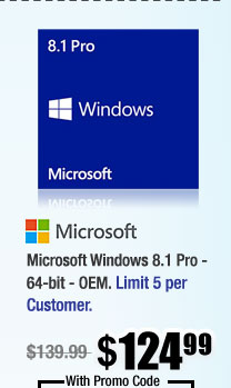 Microsoft Windows 8.1 Pro - 64-bit - OEM