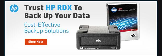 Trust HP RDX To Back Up Your Data.