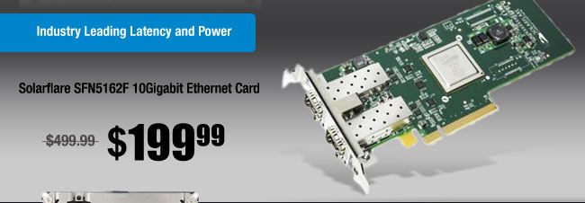 Solarflare SFN5162F 10Gigabit Ethernet Card