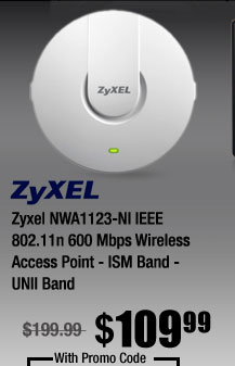 Zyxel NWA1123-NI IEEE 802.11n 600 Mbps Wireless Access Point - ISM Band - UNII Band