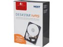 HGST Deskstar NAS H3IKNAS40003272SN(0S03664) 4TB 7200 RPM 64MB Cache SATA 6.0Gb/s 3.5" High-Performance Hard Drive for Desktop NAS Systems Bare Drive