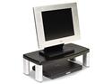 3M MS90B Extra-Wide Adjustable Monitor Stand, Black