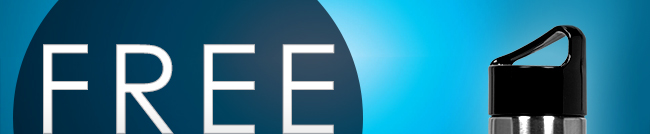 Free H2go Water Bottle With A Purchase of $50 or More