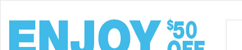 enjoy 50usd off