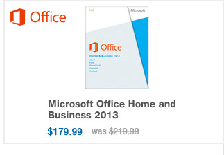 Microsoft Office Home and 179.99 usd