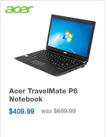 Acer TravelMate P6 409.99 usd