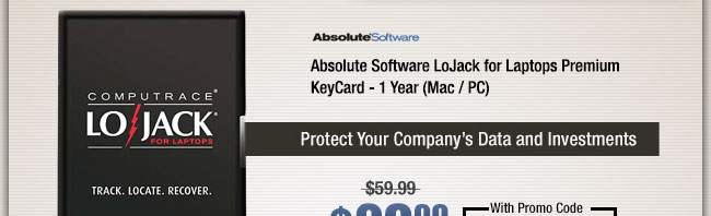 Absolute Software LoJack for Laptops Premium KeyCard - 1 Year (Mac / PC)