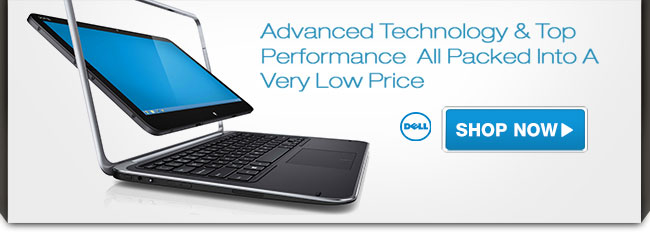 Dell - Advanced Technology & Top Performance All Packed Into A Very Low Price. Notebooks Starting At $354.99.