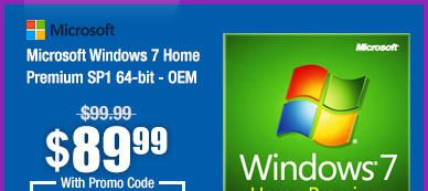 Microsoft Windows 7 Home Premium SP1 64-bit - OEM