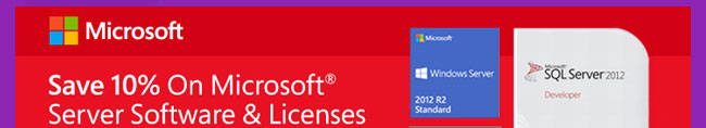 Save 10% On Microsoft Server Software & Licenses With Promo Code: