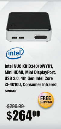Intel NUC Kit D34010WYK1