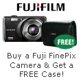 Buy a Fuji FinePix camera & get a free case!