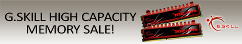G.Skill high capacity memory sale!