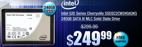 Intel 520 Series Cherryville SSDSC2CW240A3K5 240GB SATA III MLC Solid State Drive