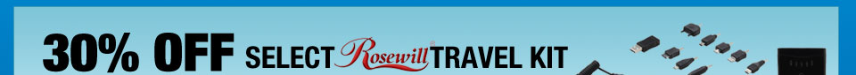 30% off Rosewill Travel Kit