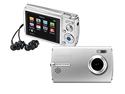 Digital Camera and Multimedia Player with 2.4" LCD Display, 4GB Memory, and Rechargeable Battery 