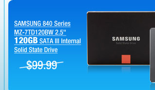 SAMSUNG 840 Series MZ-7TD120BW 2.5 inch 120GB SATA III Internal Solid State Drive