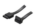 Rosewill 18" Serial ATA II Black Flat Cable Support 3 Gbps and 1.5 Gbps Transfer Rate Model RC-18"-SA-90-BK 