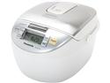 Panasonic SR-MGS102 White w/Stainless Trim Microcomputer Controlled Fuzzy Logic Rice Cooker 