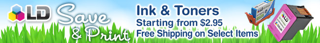 LD Products - Ink & Toners Starting from $2.95 Free Shipping on Select Items.