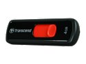 Transcend JetFlash 500 4GB USB 2.0 Flash Drive (Red) Model TS4GJF500