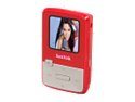 SanDisk Sansa Clip Zip 1.1" Red 4GB MP3 Player SDMX22-004G-A57R