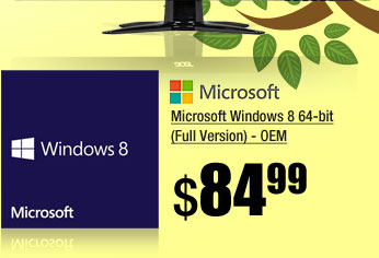 Microsoft Windows 8 64-bit (Full Version) - OEM