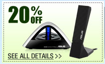 48 HOURS ONLY! 20% OFF ALL WIRELESS ADAPTERS!*