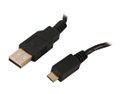 Rosewill RCAB-11021 3 ft. USB 2.0 A Male to Micro B Male Cable (5-Pin) w/ Ferrite Core, Gold Plated, Black M-M 