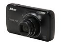 Nikon Coolpix S800c Black 16.0 MP 10X Optical Zoom 25mm Wide Angle Digital Camera HDTV Output