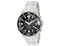Swiss Precimax Men's Tarsis Pro SP13057 Silver Stainless-Steel Swiss Chronograph Watch with Black Dial 