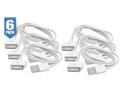 6-Pack: iPhone/iPod 3 Foot USB Data Sync Cable Compatible With Most Apple Mobile Devices 