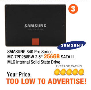 SAMSUNG 840 Pro Series MZ-7PD256BW 2.5" 256GB SATA III MLC Internal Solid State Drive