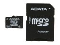ADATA 32GB Micro SDHC Flash Card with Adapter Model AUSDH32GCL10-RA1