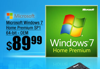 Microsoft Windows 7 Home Premium SP1 64-bit - OEM