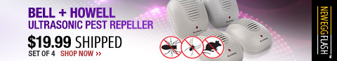 Newegg Flash - Bell + Howell Ultrasonic Pest Repeller .