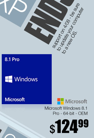 Microsoft Windows 8.1 Pro - 64-bit - OEM 