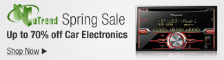 NuTrend - Spring sale up to 70% off car electronics.