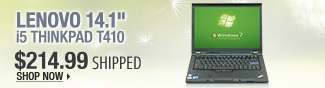 Newegg Flash  Lenovo 14.1" i5 ThinkPad T410 